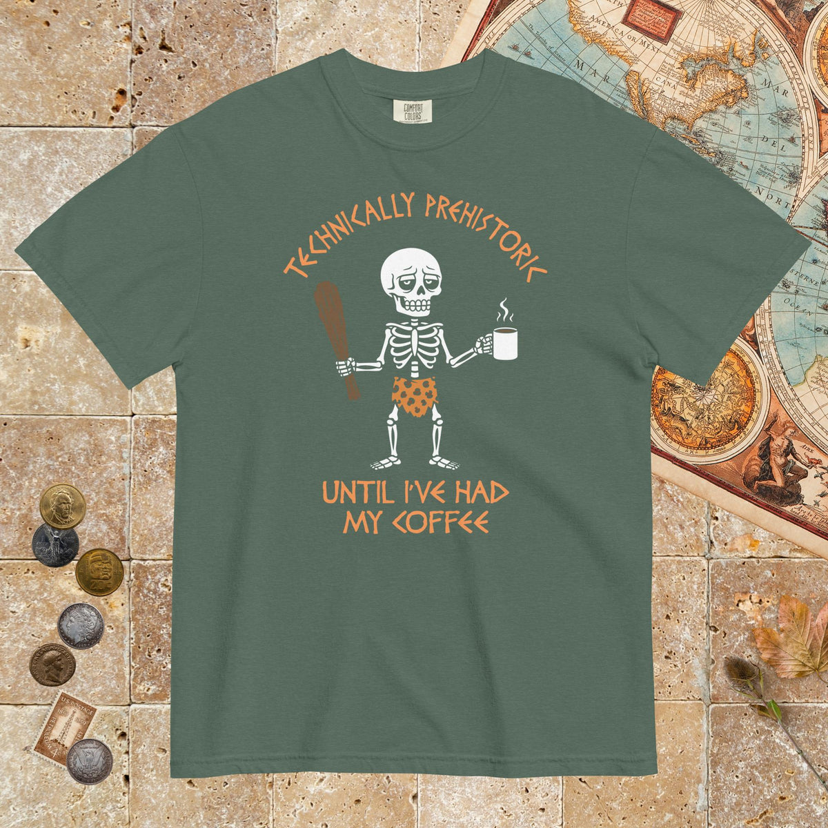 Blue Spruce Until I've Had My Coffee - Premium Tee - history buff gift by HistoHead