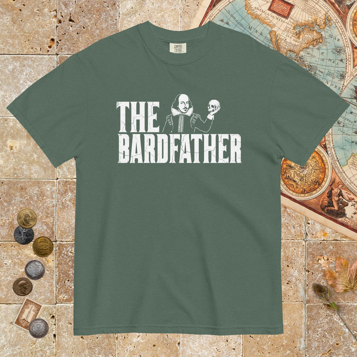 Blue Spruce Shakespeare The Bardfather - Premium Tee - history buff gift by HistoHead