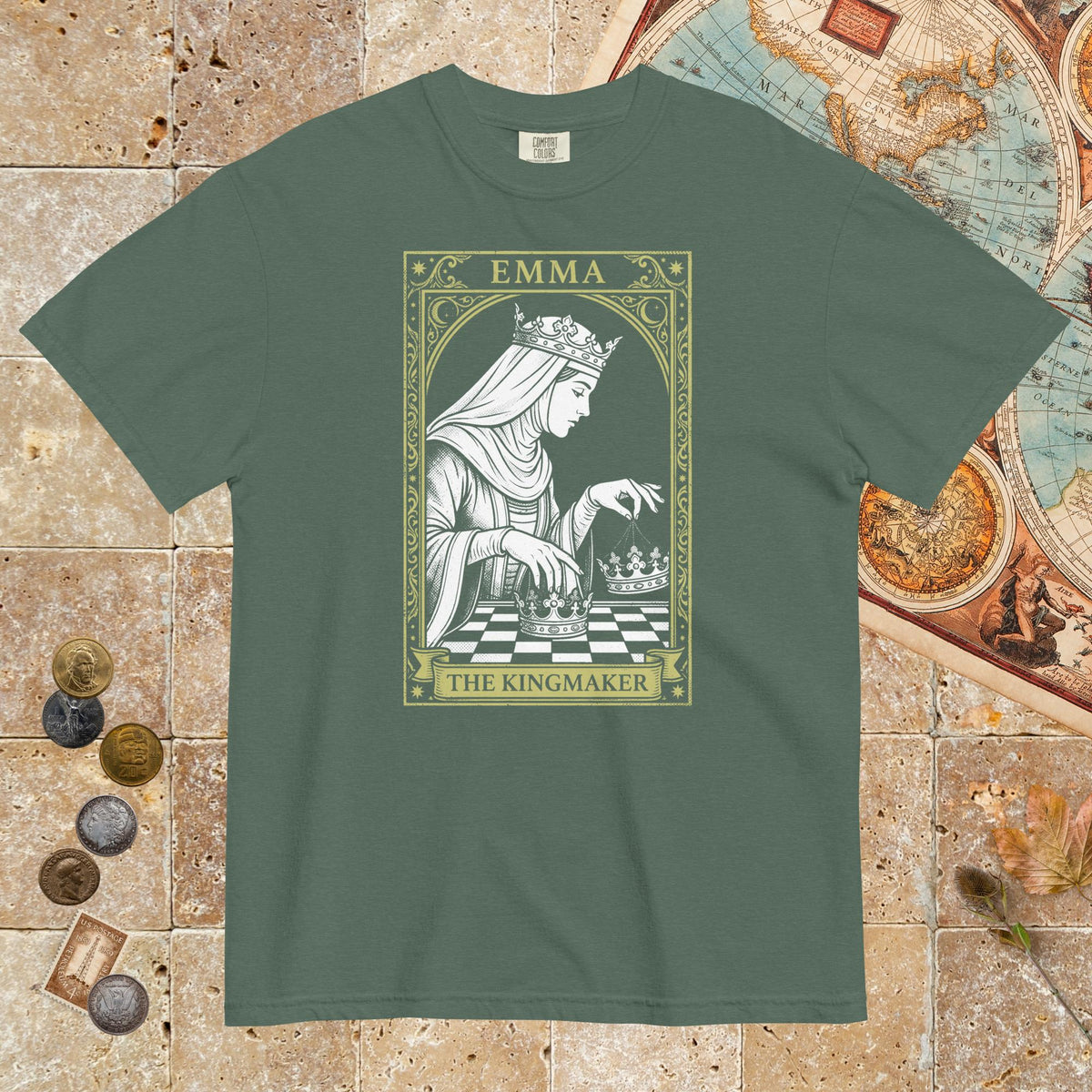 Blue Spruce Emma of Normandy The Kingmaker - Premium Tee - history buff gift by HistoHead