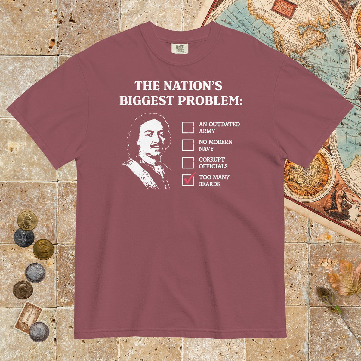 Brick Peter the Great's Beard Tax - Premium Tee - history buff gift by HistoHead