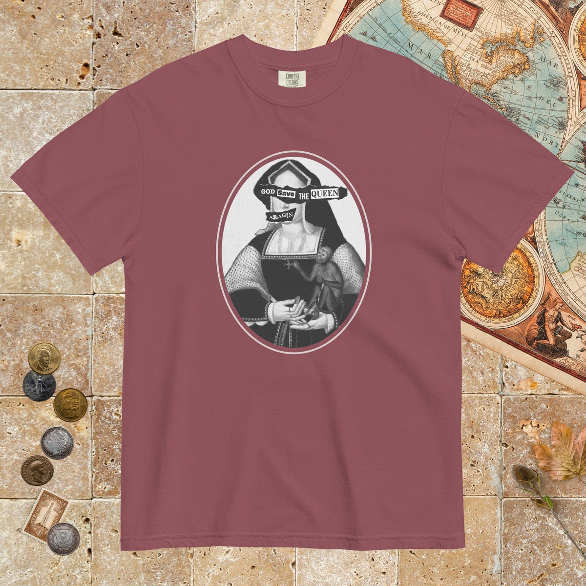 Brick God Save the Queen Katherine of Aragon - Premium Tee - history buff gift by HistoHead