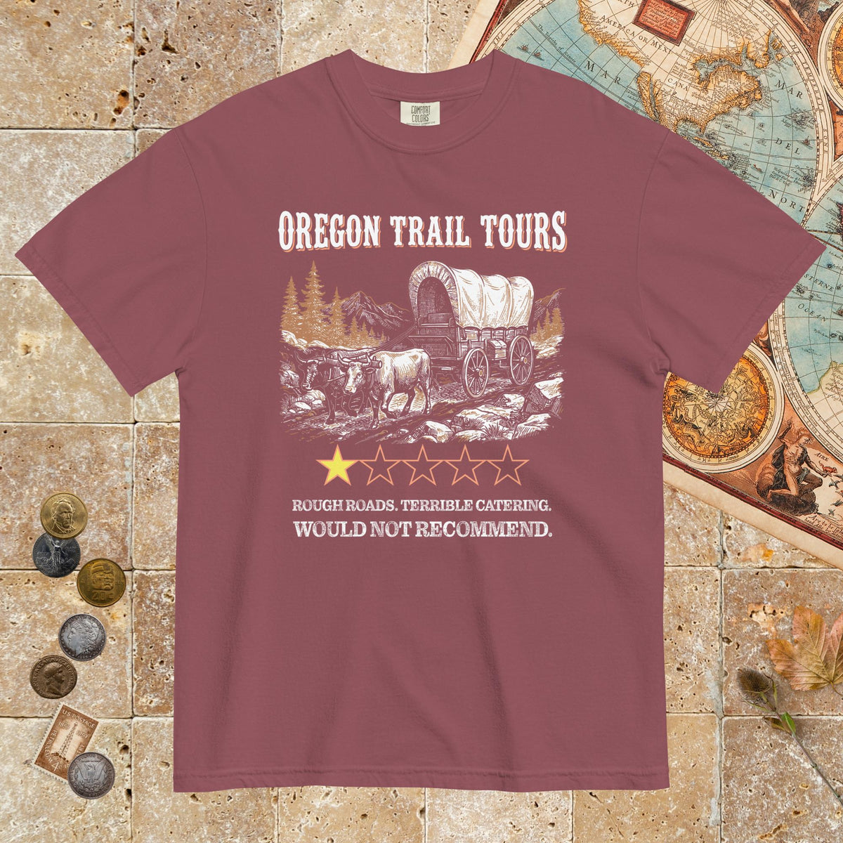 Brick Oregon Trail Tours Review - Premium Tee - history buff gift by HistoHead