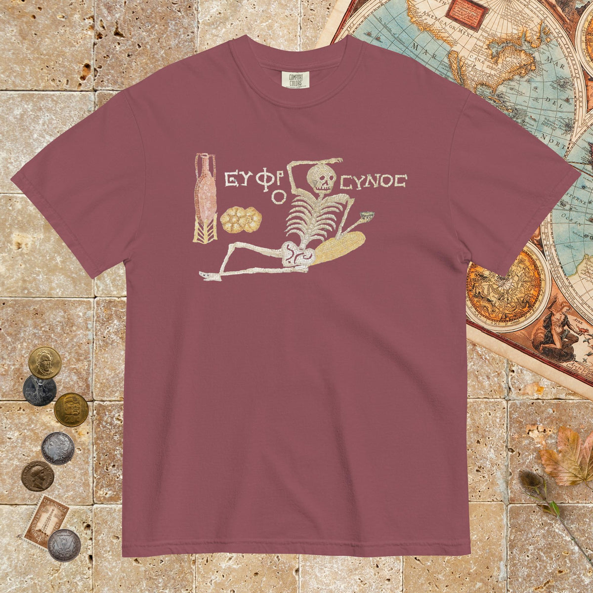 Brick Skeleton Mosaic - Premium Tee - history buff gift by HistoHead