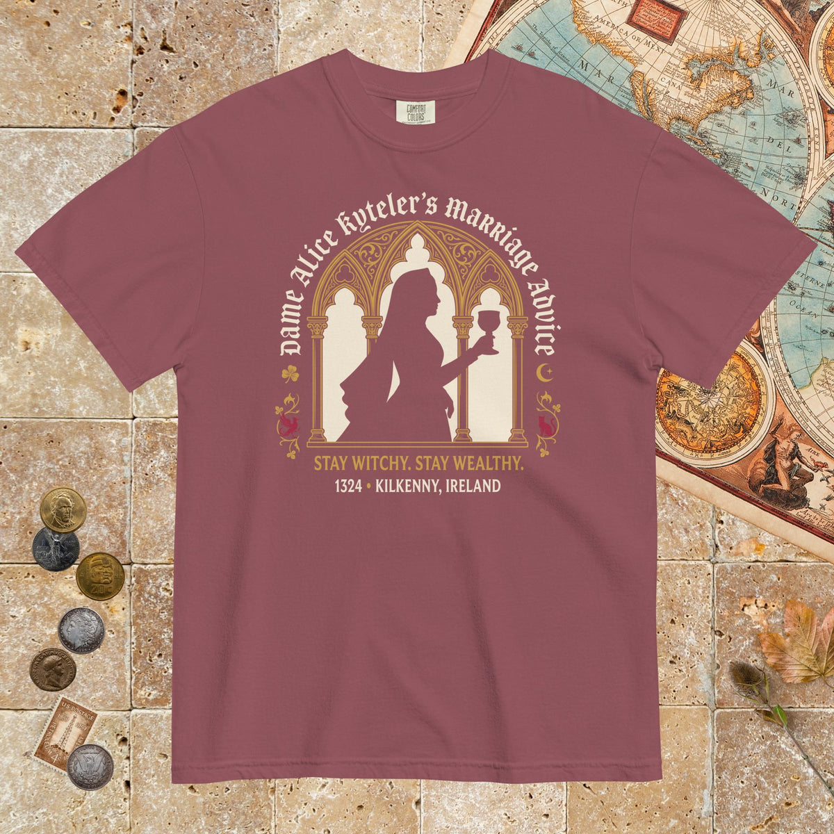 Brick Alice Kyteler's Marriage Advice - Premium Tee - history buff gift by HistoHead