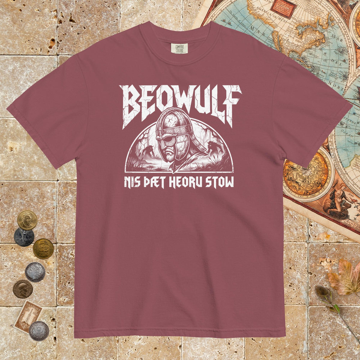Brick Beowulf That Is No Pleasant Place Old English - Premium Tee - history buff gift by HistoHead