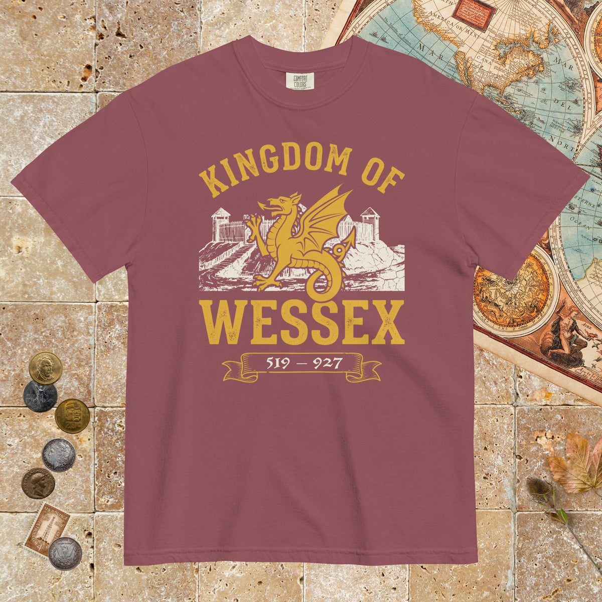 Brick Kingdom of Wessex - Premium Tee - history buff gift by HistoHead