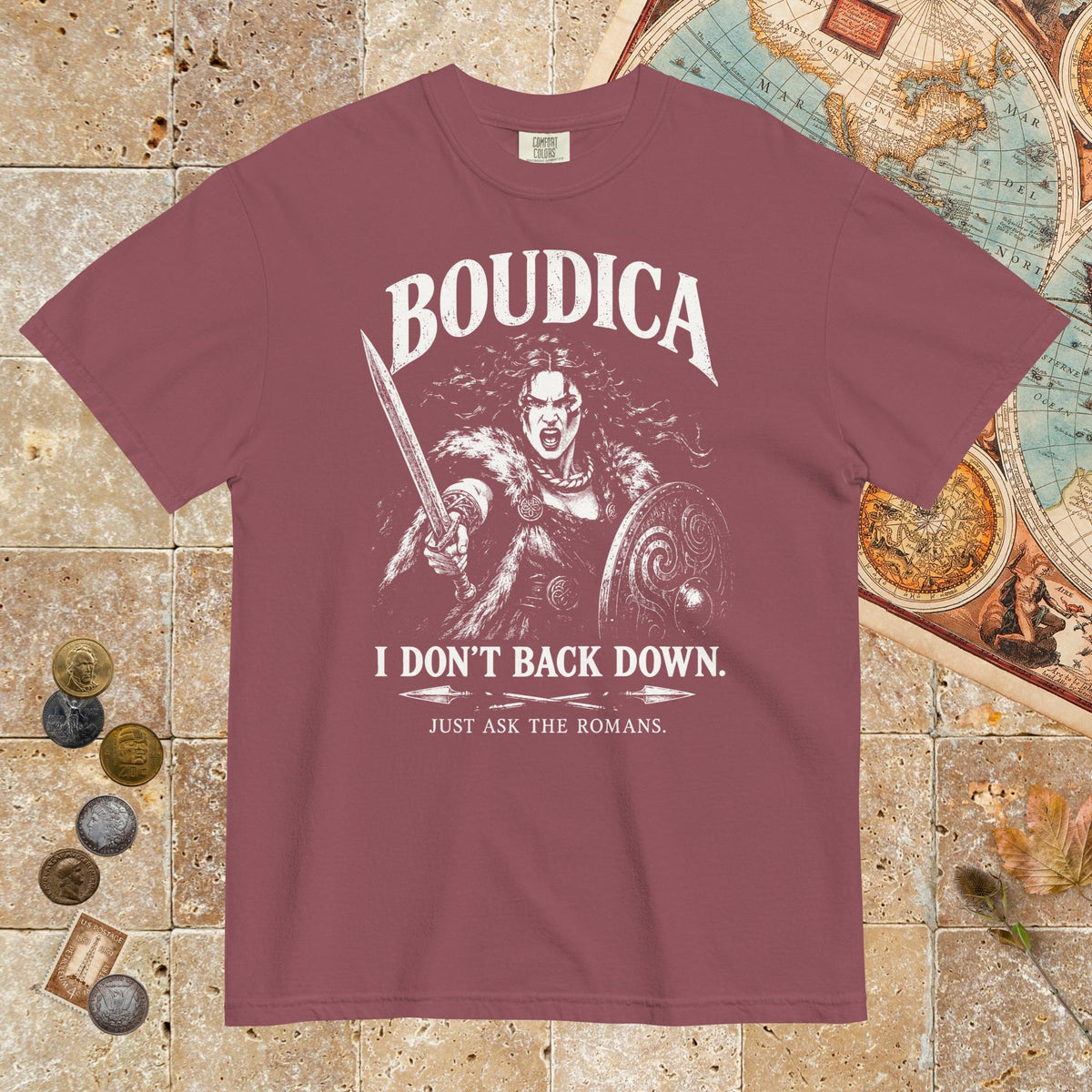 Brick Boudica I Don't Back Down - Premium Tee - history buff gift by HistoHead