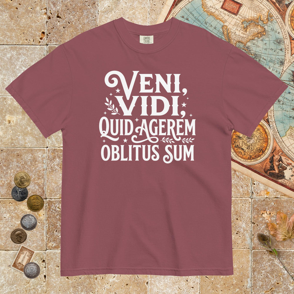 Brick Latin I Came I Saw I Forgot I Was Doing - Premium Tee - history buff gift by HistoHead