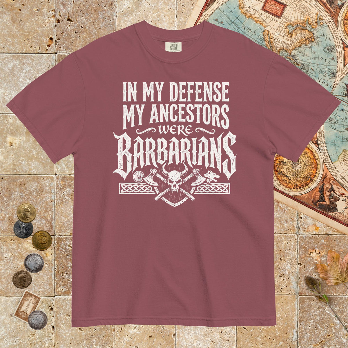 Brick In My Defense My Ancestors Were Barbarians - Premium Tee - history buff gift by HistoHead