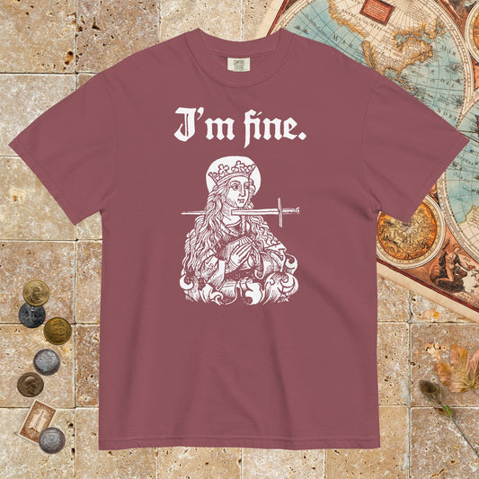 Brick Saint Lucy I'm Fine - Premium Tee - history buff gift by HistoHead