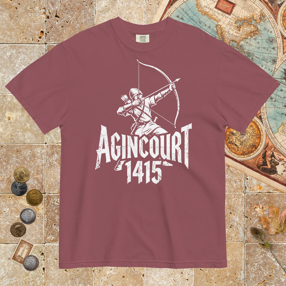 Brick Agincourt 1415 Longbowman - Premium Tee - history buff gift by HistoHead