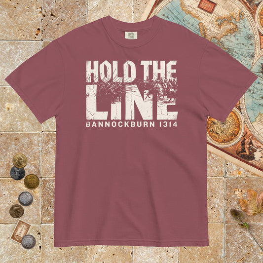 Brick Hold The Line Bannockburn 1314 - Premium Tee - history buff gift by HistoHead
