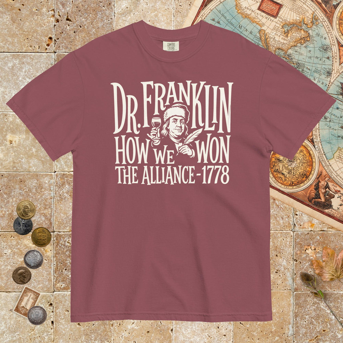 Brick Dr. Franklin How We Won the Alliance - Premium Tee - history buff gift by HistoHead