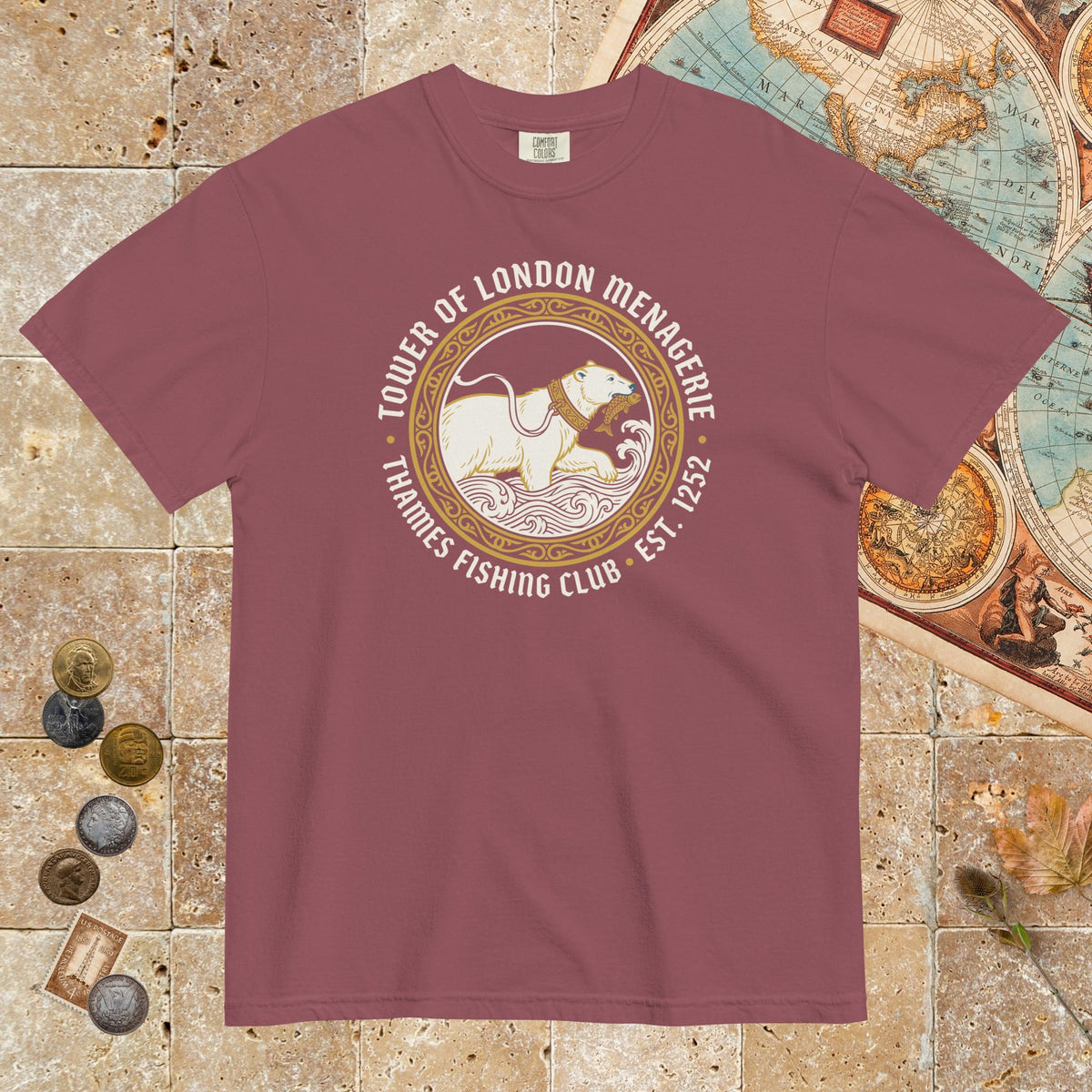 Brick Tower Of London Menagerie Thames Fishing Club - Premium Tee - history buff gift by HistoHead