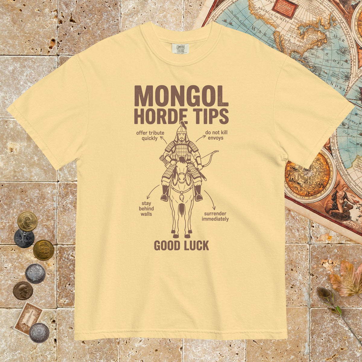 Butter Mongol Horde Tips - Premium Tee - history buff gift by HistoHead