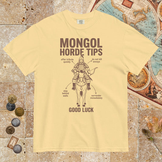 Butter Mongol Horde Tips - Premium Tee - history buff gift by HistoHead