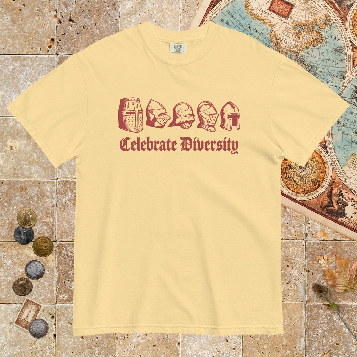 Butter Celebrate Diversity Medieval Helmets Edition - Premium Tee - history buff gift by HistoHead