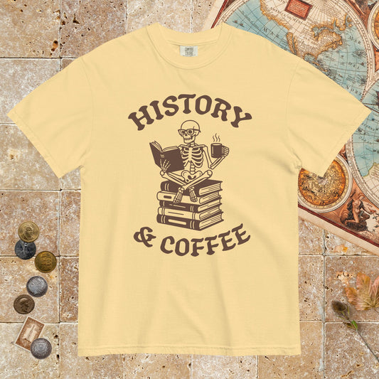 Butter History & Coffee - Premium Tee - history buff gift by HistoHead