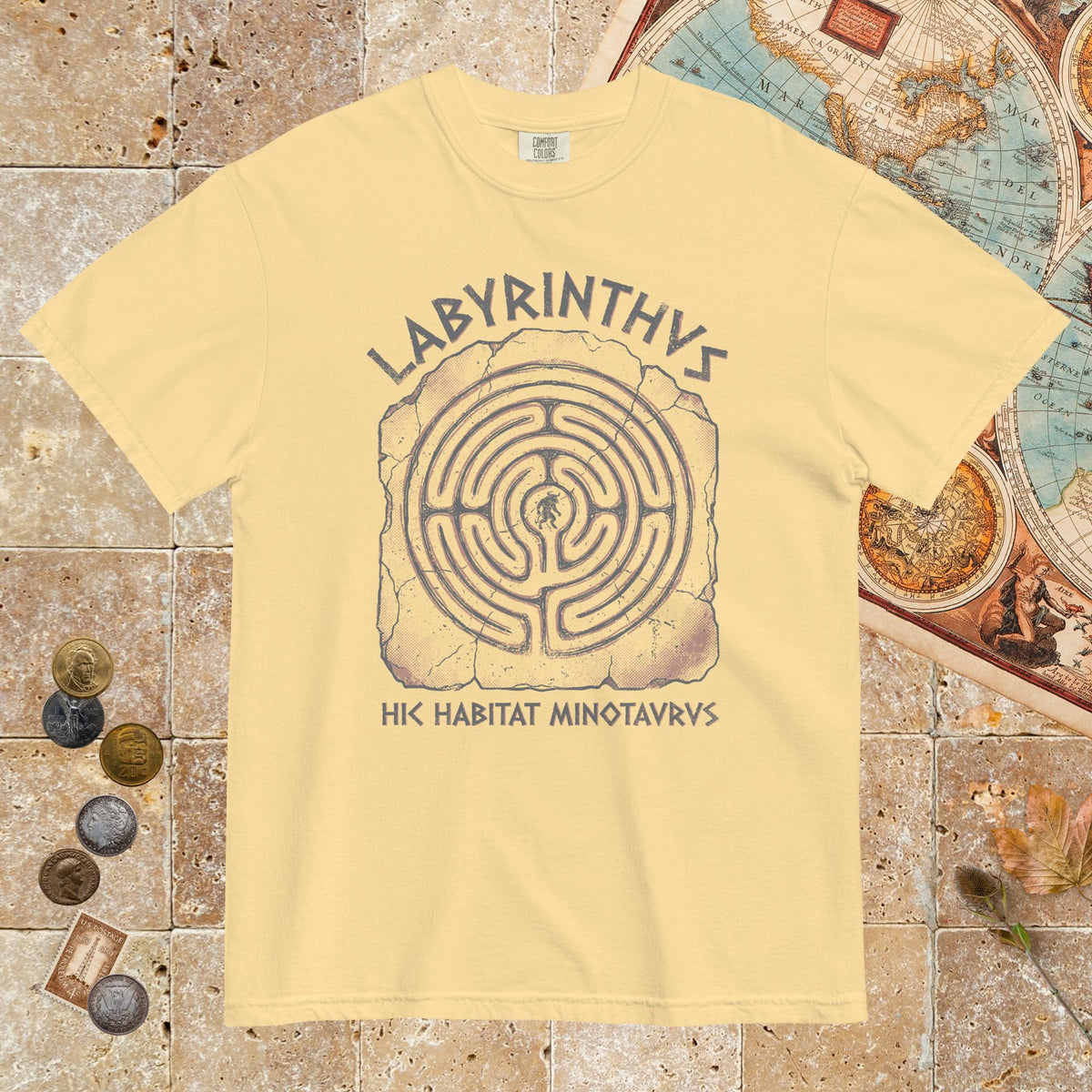Butter Labyrinthus Here Lives Minotaur - Premium Tee - history buff gift by HistoHead