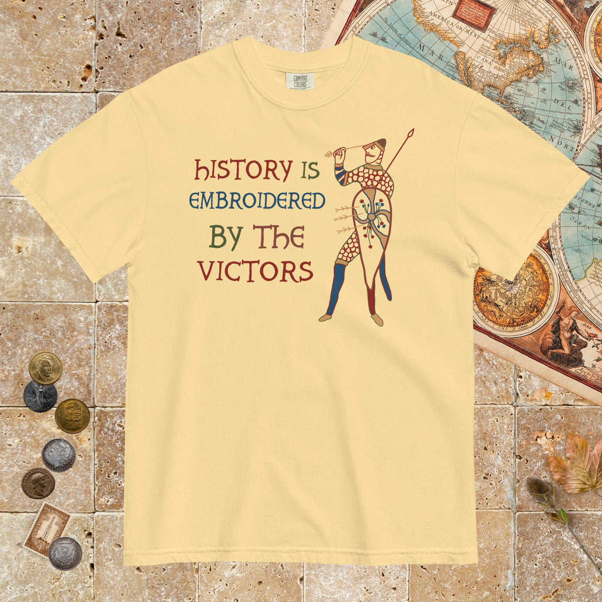 Butter Harold Godwinson History Is Embroidered by the Victors Bayeux Tapestry - Premium Tee - history buff gift by HistoHead