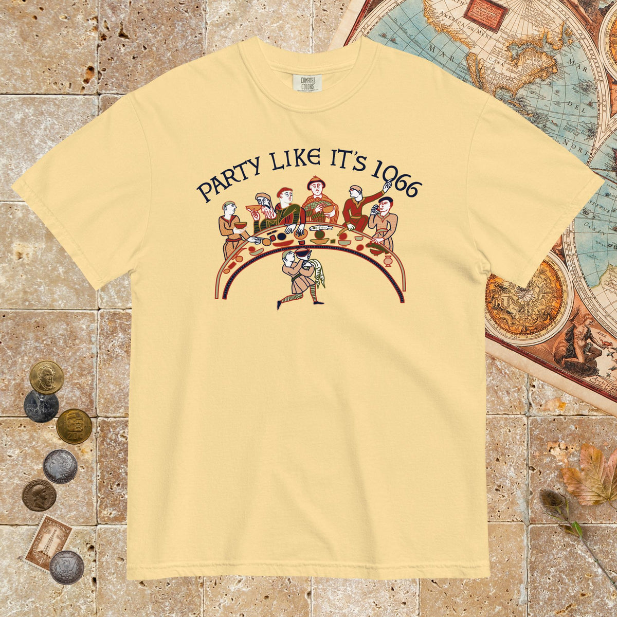 Butter Bayeux Tapestry Party Like It's 1066 - Premium Tee - history buff gift by HistoHead