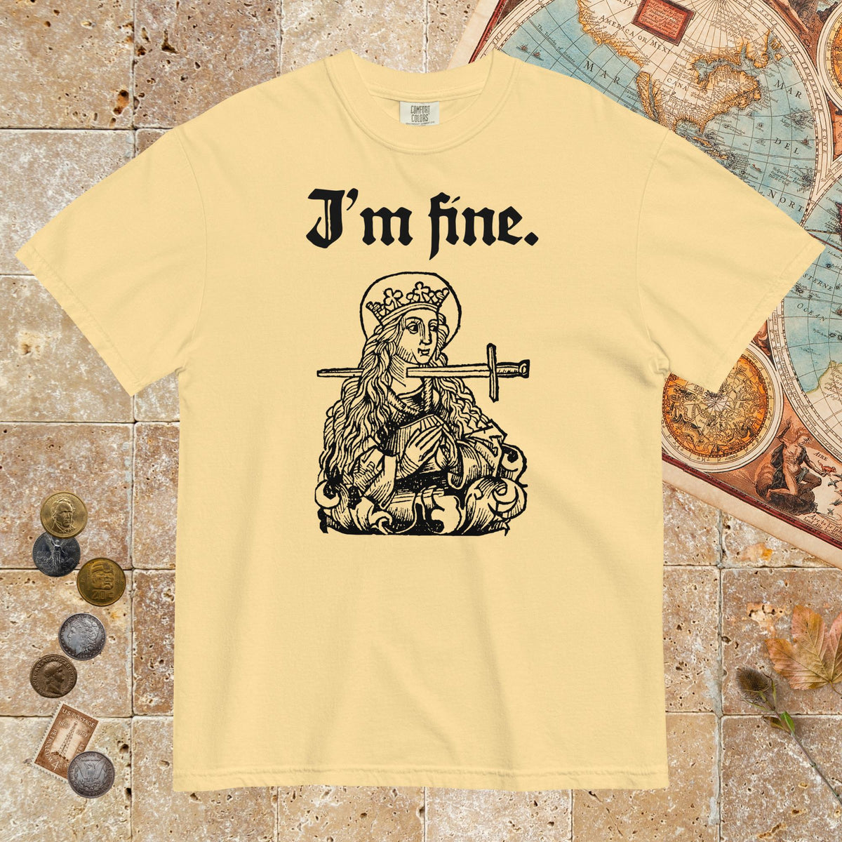 Butter Saint Lucy I'm Fine - Premium Tee - history buff gift by HistoHead