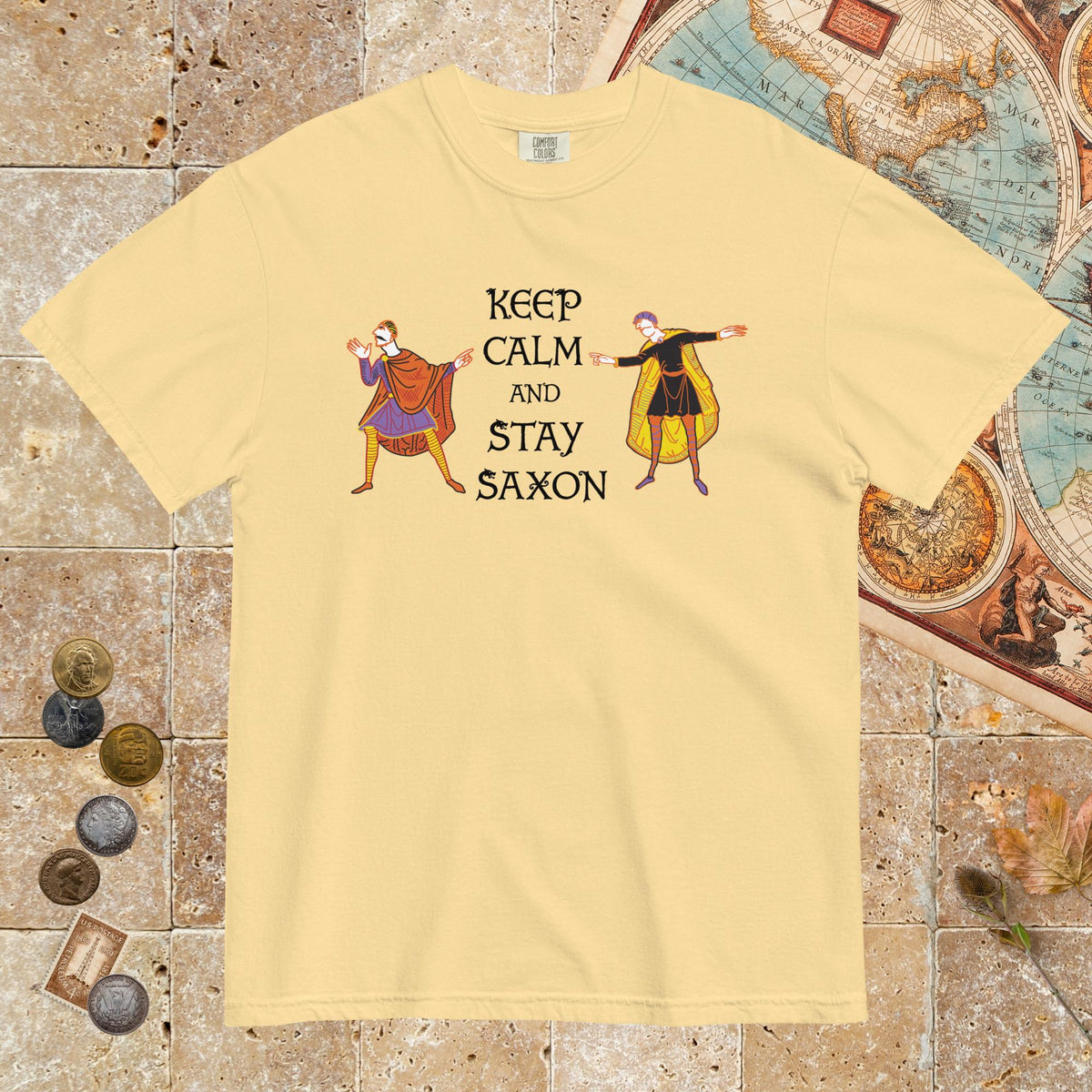 Butter Harold Godwinson Keep Calm and Stay Saxon - Premium Tee - history buff gift by HistoHead