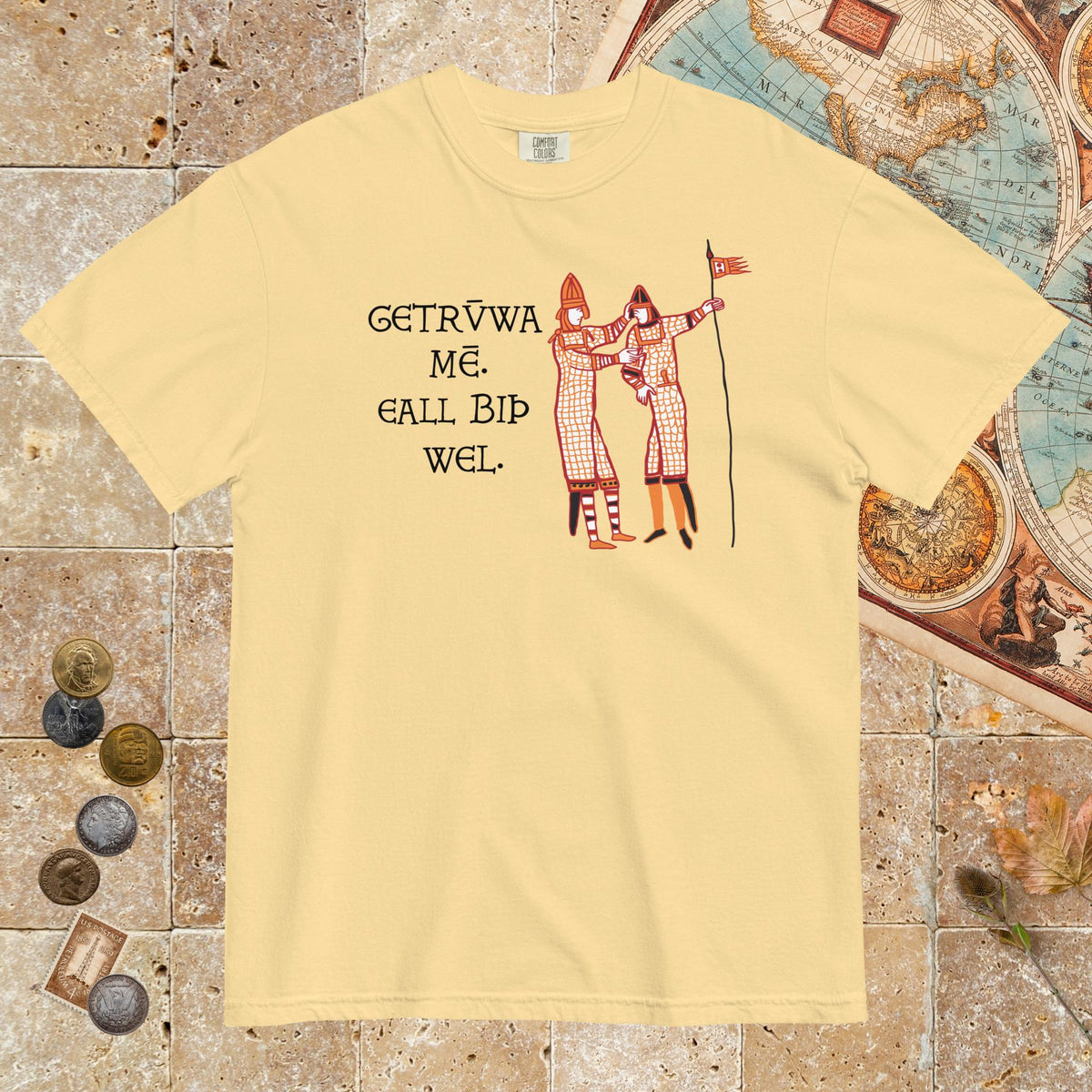Butter Bayeux Tapestry Trust Me Everything Will Be Fine Old English - Premium Tee - history buff gift by HistoHead
