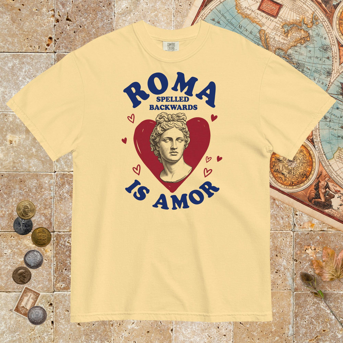 Butter Roma Spelled Backwards Is Amor - Premium Tee - history buff gift by HistoHead