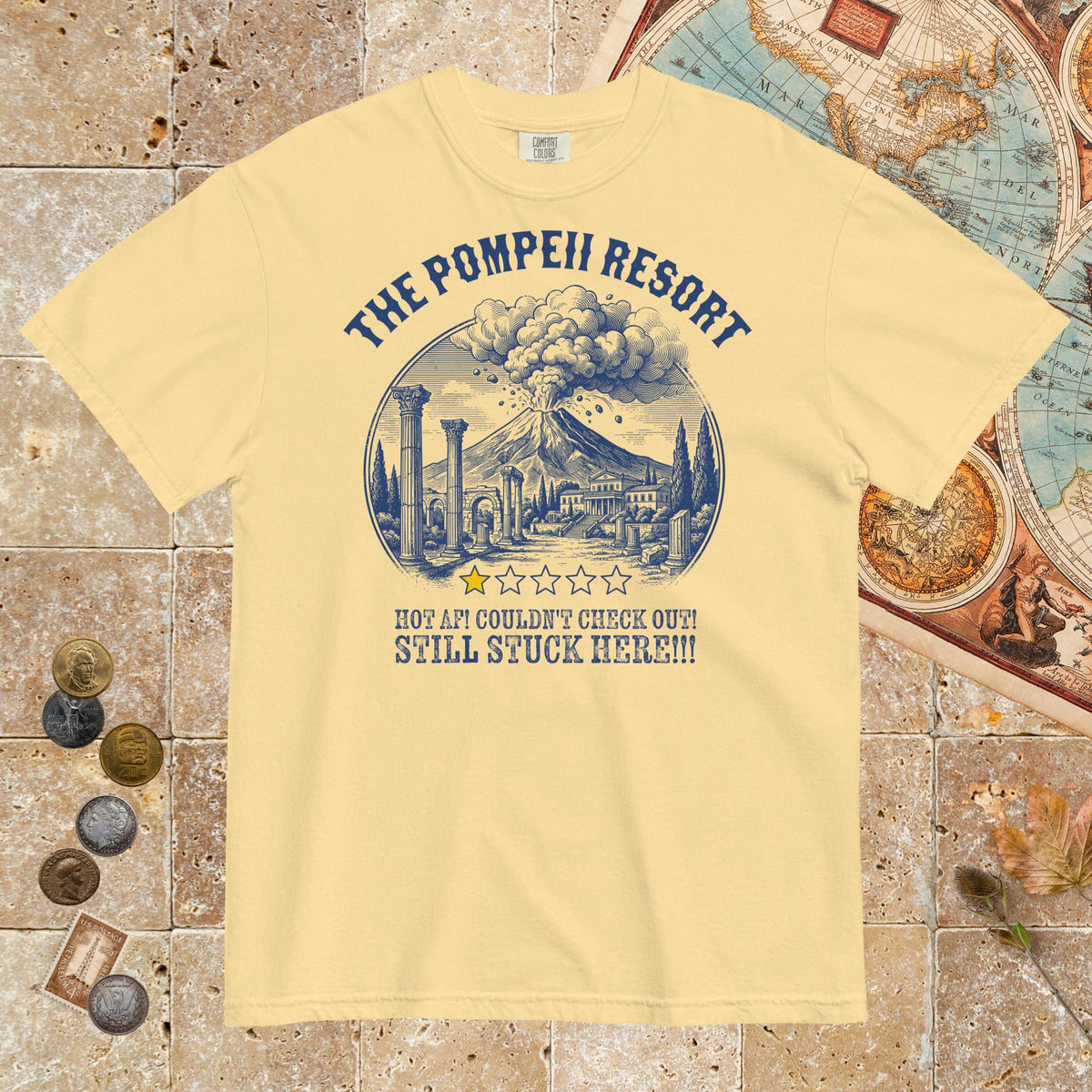 Butter The Pompeii Resort Review - Premium Tee - history buff gift by HistoHead