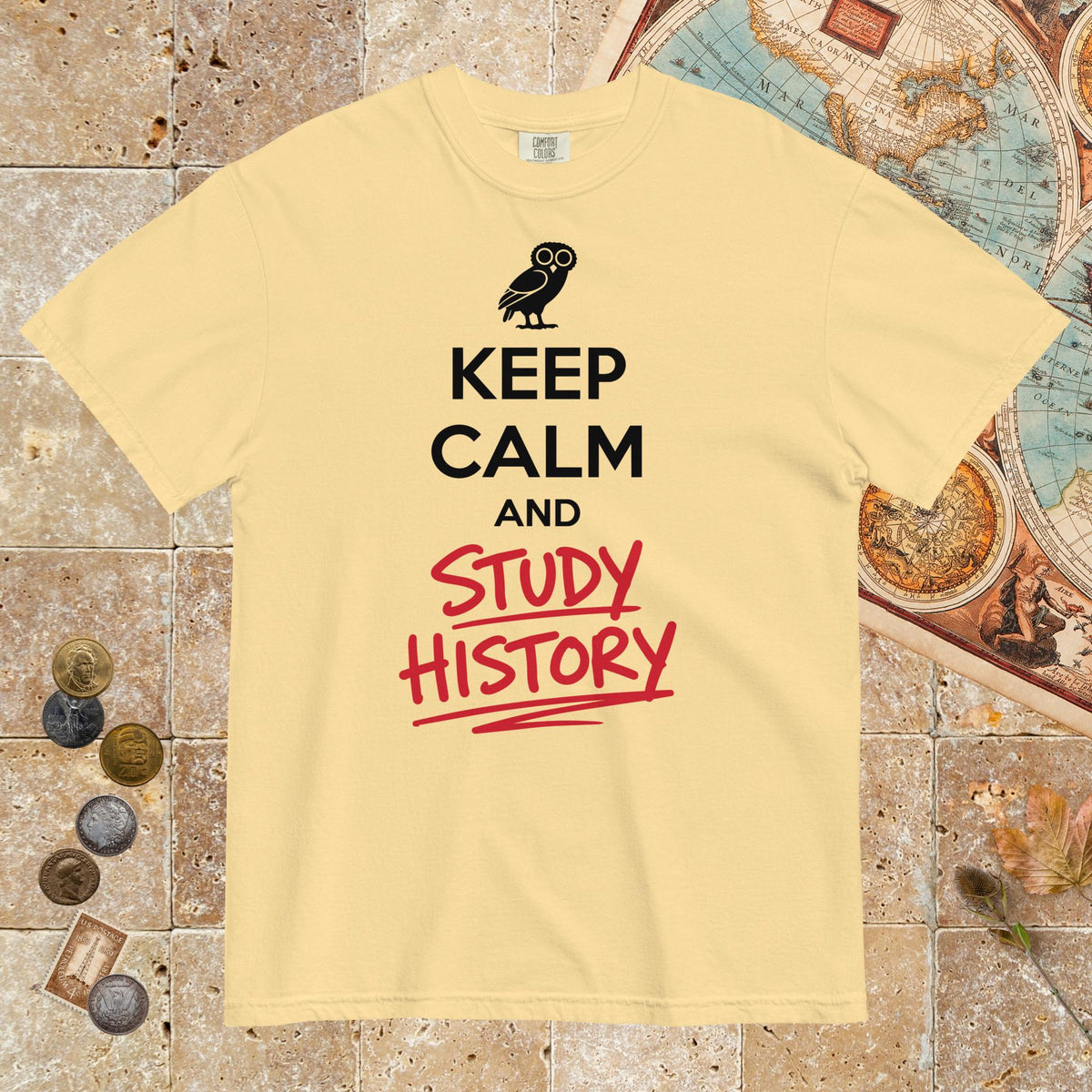 Butter Keep Calm and Study History - Premium Tee - history buff gift by HistoHead