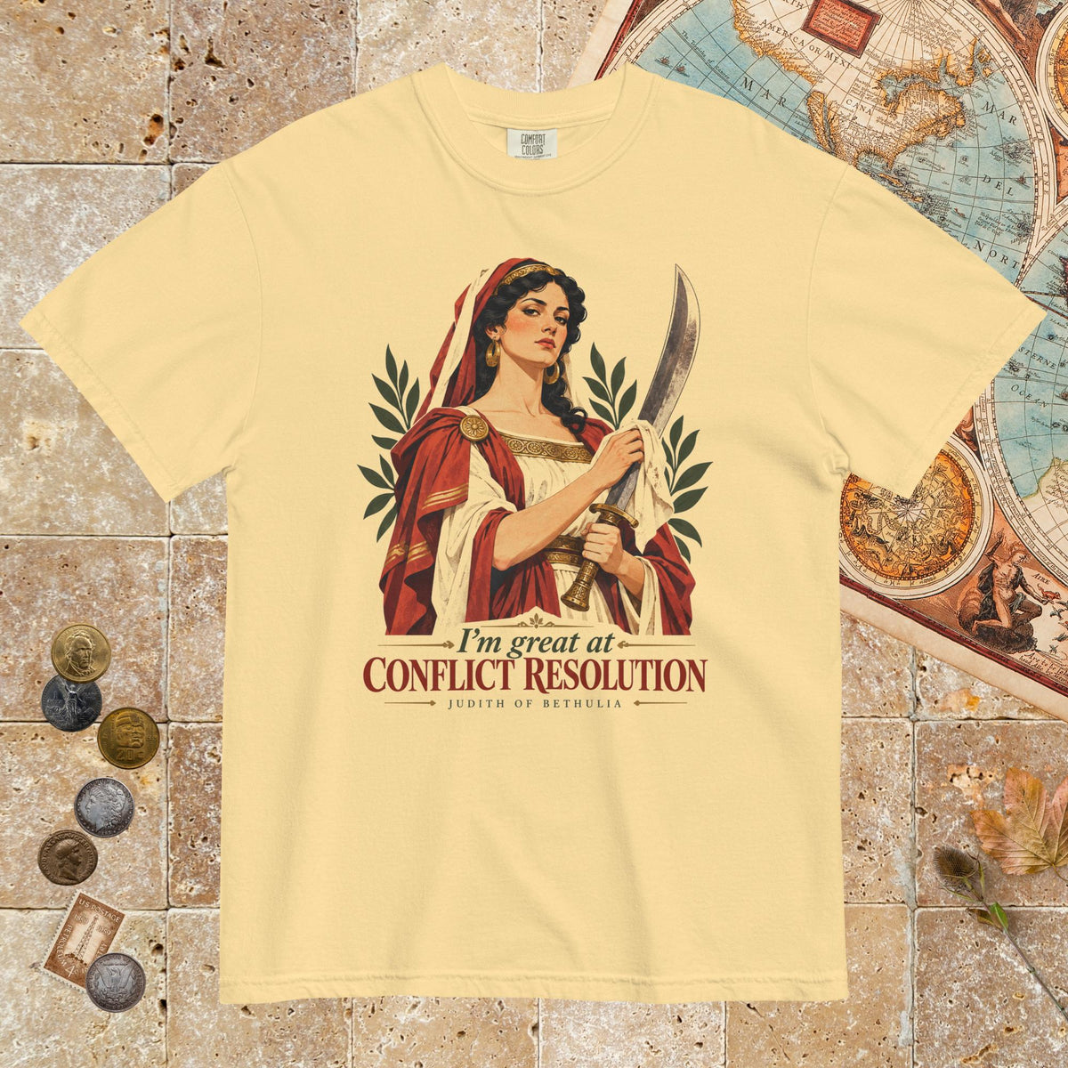 Butter Judith of Bethulia I'm Great at Conflict Resolution - Premium Tee - history buff gift by HistoHead