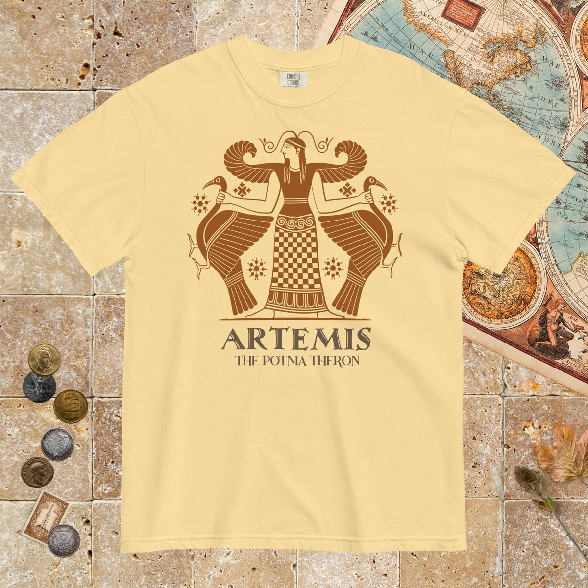 Butter Artemis the Potnia Theron Pottery Art - Premium Tee - history buff gift by HistoHead