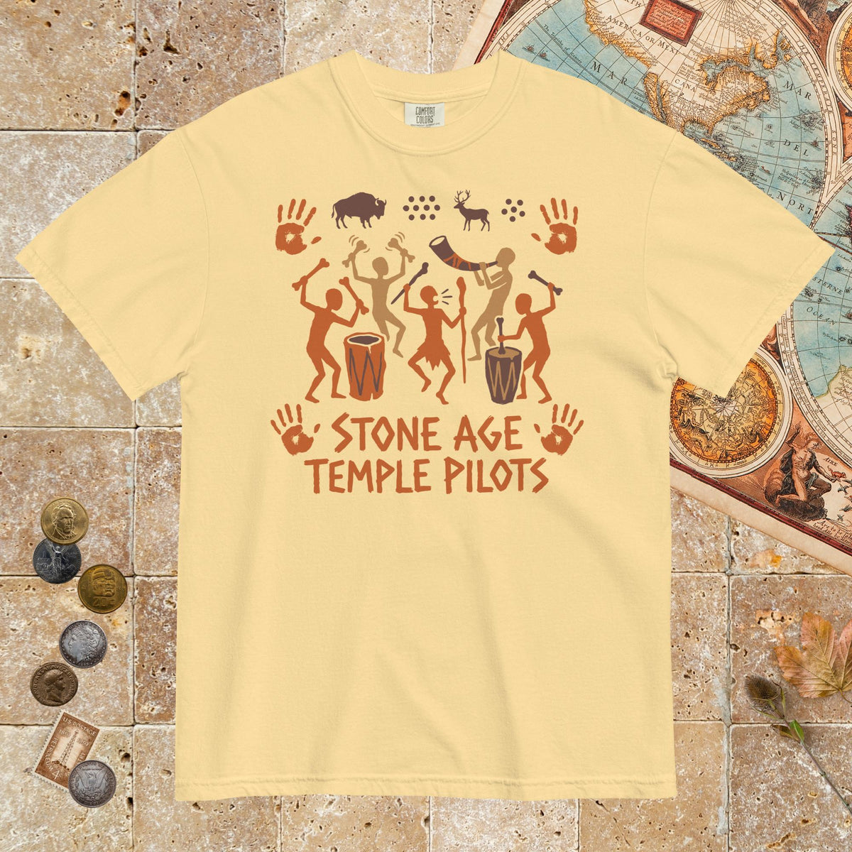 Butter Stone Age Temple Pilots - Premium Tee - history buff gift by HistoHead