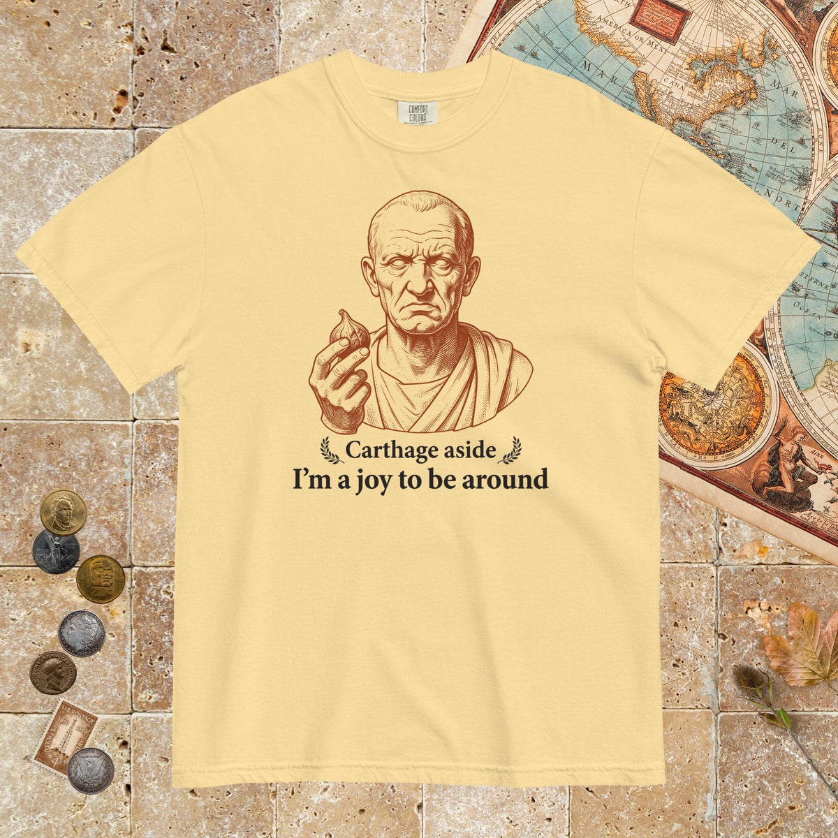 Butter Cato Carthage Aside I'm a Joy to Be Around - Premium Tee - history buff gift by HistoHead