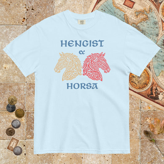 Chambray Hengist and Horsa - Premium Tee - history buff gift by HistoHead