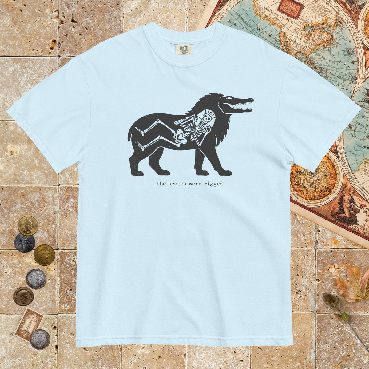 Chambray The Scales Were Rigged - Premium Tee - history buff gift by HistoHead