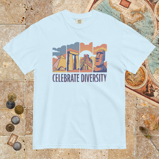 Chambray Celebrate Diversity Stone Wonders Edition - Premium Tee - history buff gift by HistoHead