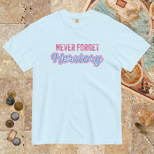 Chambray Herstory - Premium Tee - history buff gift by HistoHead