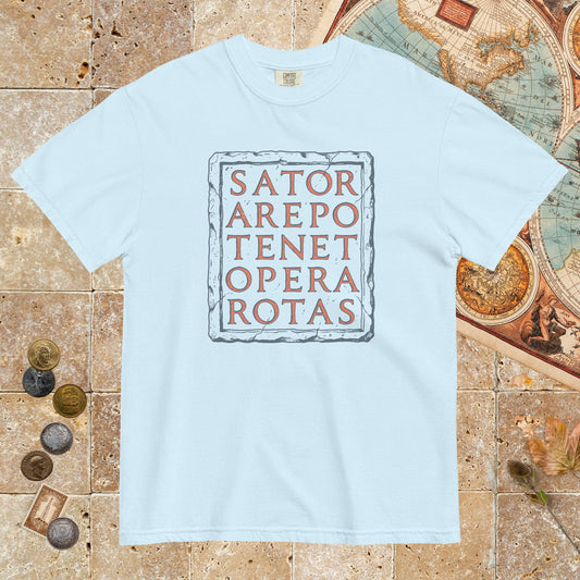 Chambray Sator Rotas - Premium Tee - history buff gift by HistoHead