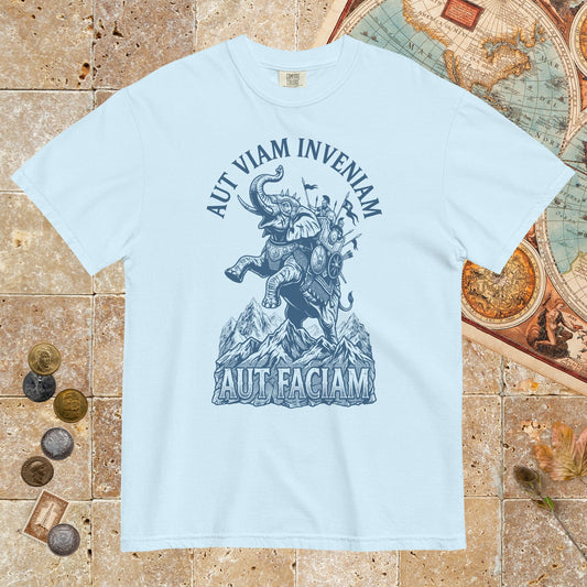 Chambray Aut Viam Inveniam Hannibal Quote - Premium Tee - history buff gift by HistoHead