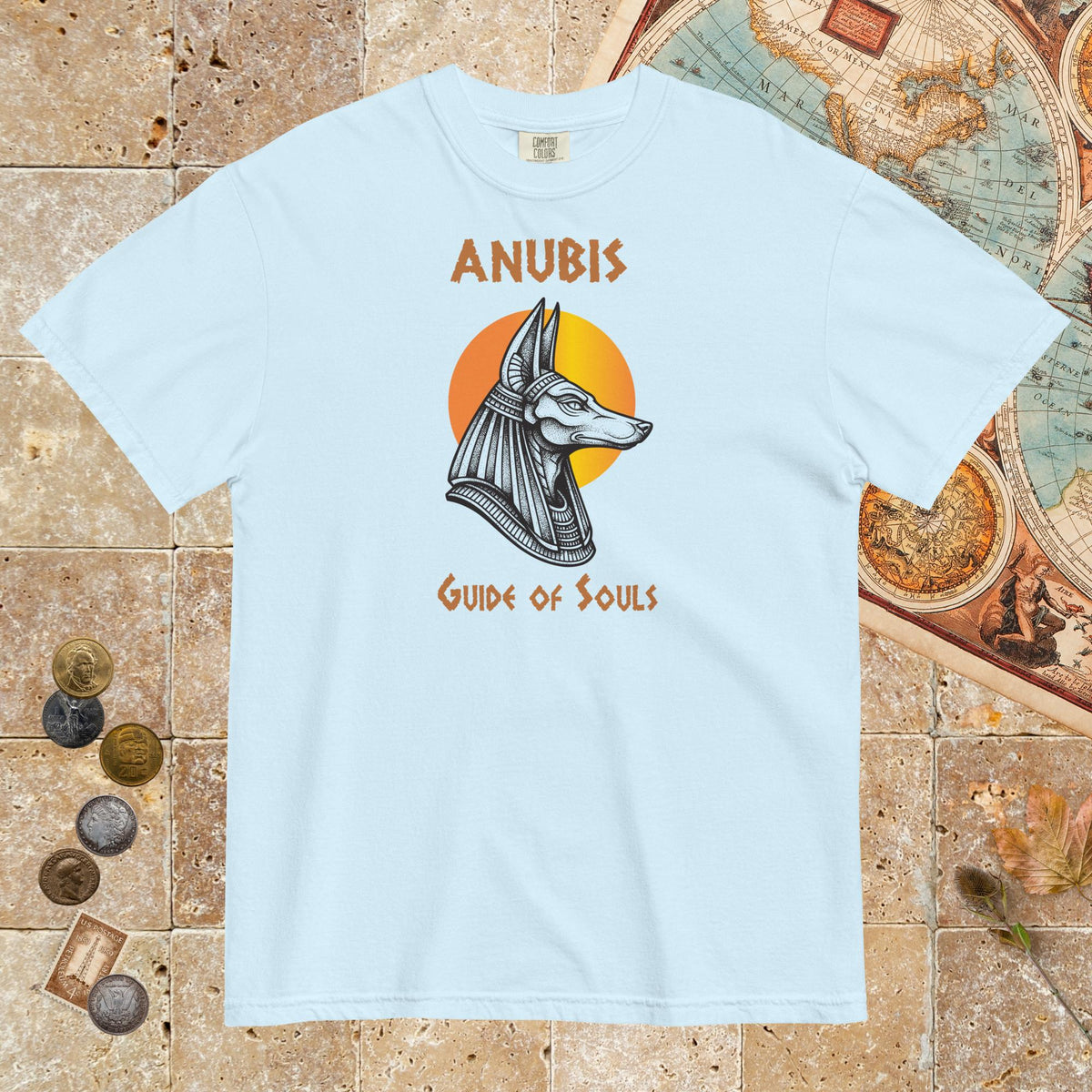 Chambray Anubis Guide of Souls - Premium Tee - history buff gift by HistoHead