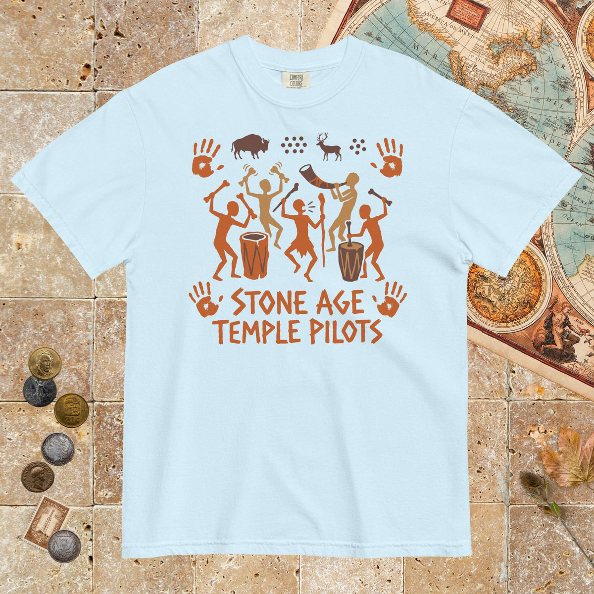 Chambray Stone Age Temple Pilots - Premium Tee - history buff gift by HistoHead