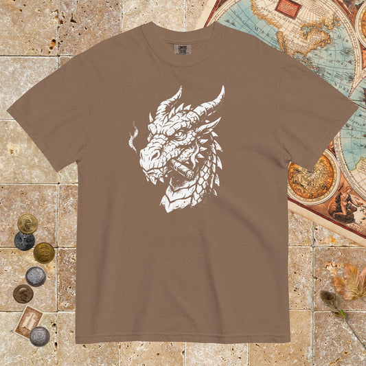 Espresso Smoking Dragon - Premium Tee - history buff gift by HistoHead