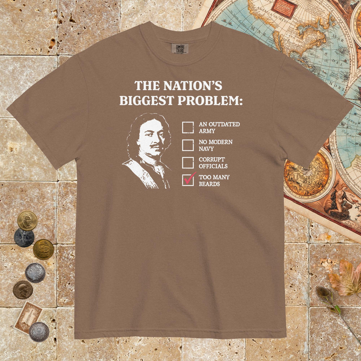 Espresso Peter the Great's Beard Tax - Premium Tee - history buff gift by HistoHead
