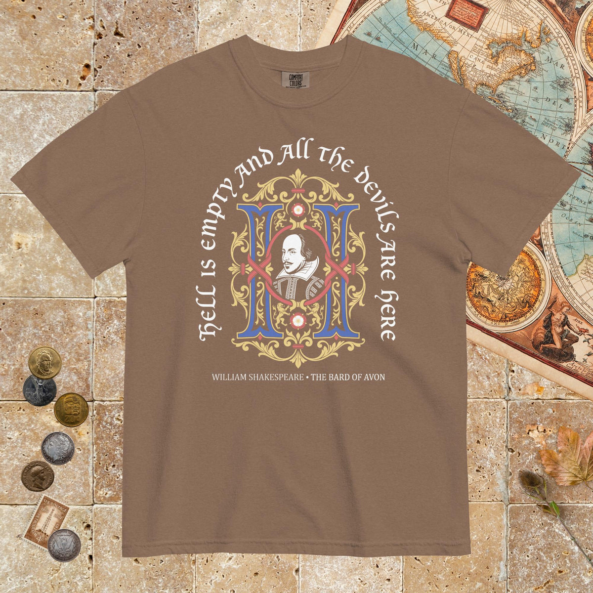 Espresso Shakespeare Hell Is Empty - Premium Tee - history buff gift by HistoHead