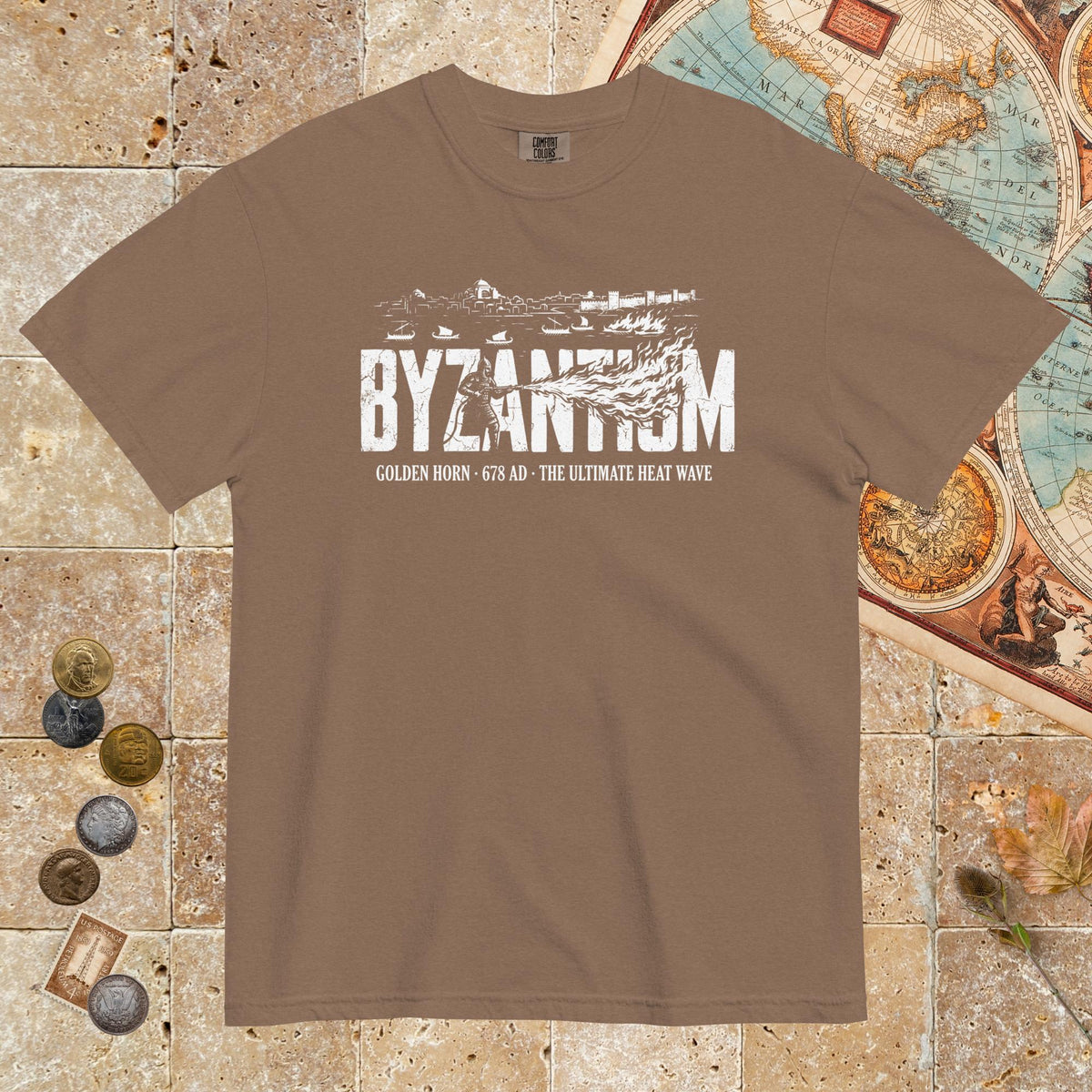 Espresso Greek Fire 678 - Premium Tee - history buff gift by HistoHead