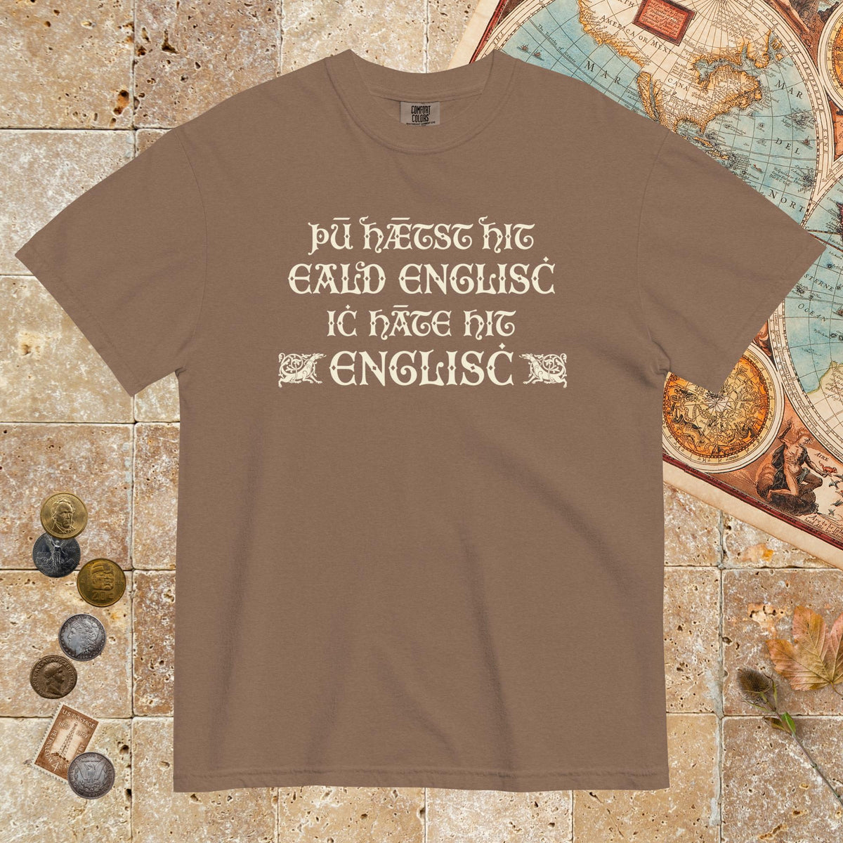Espresso You Call It Old English I Call It English - Premium Tee - history buff gift by HistoHead