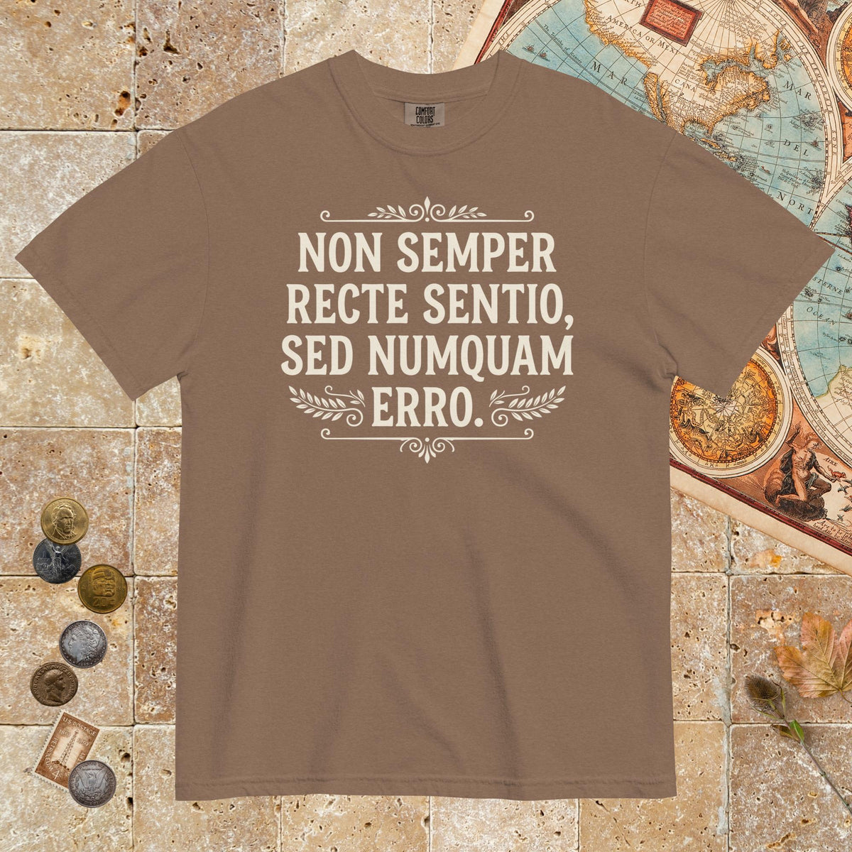 Espresso I'm Not Always Right But Never Wrong Latin - Premium Tee - history buff gift by HistoHead