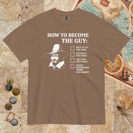 Espresso Guy Fawkes How to Become the Guy - Premium Tee - history buff gift by HistoHead